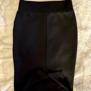 Black Satin Skirt